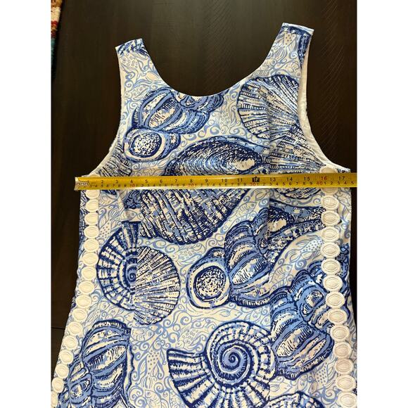 Lilly Pulitzer Mila Shift Dress Blue Peri Pop Up Stuffed Shells White *size 6 - Picture 12 of 15